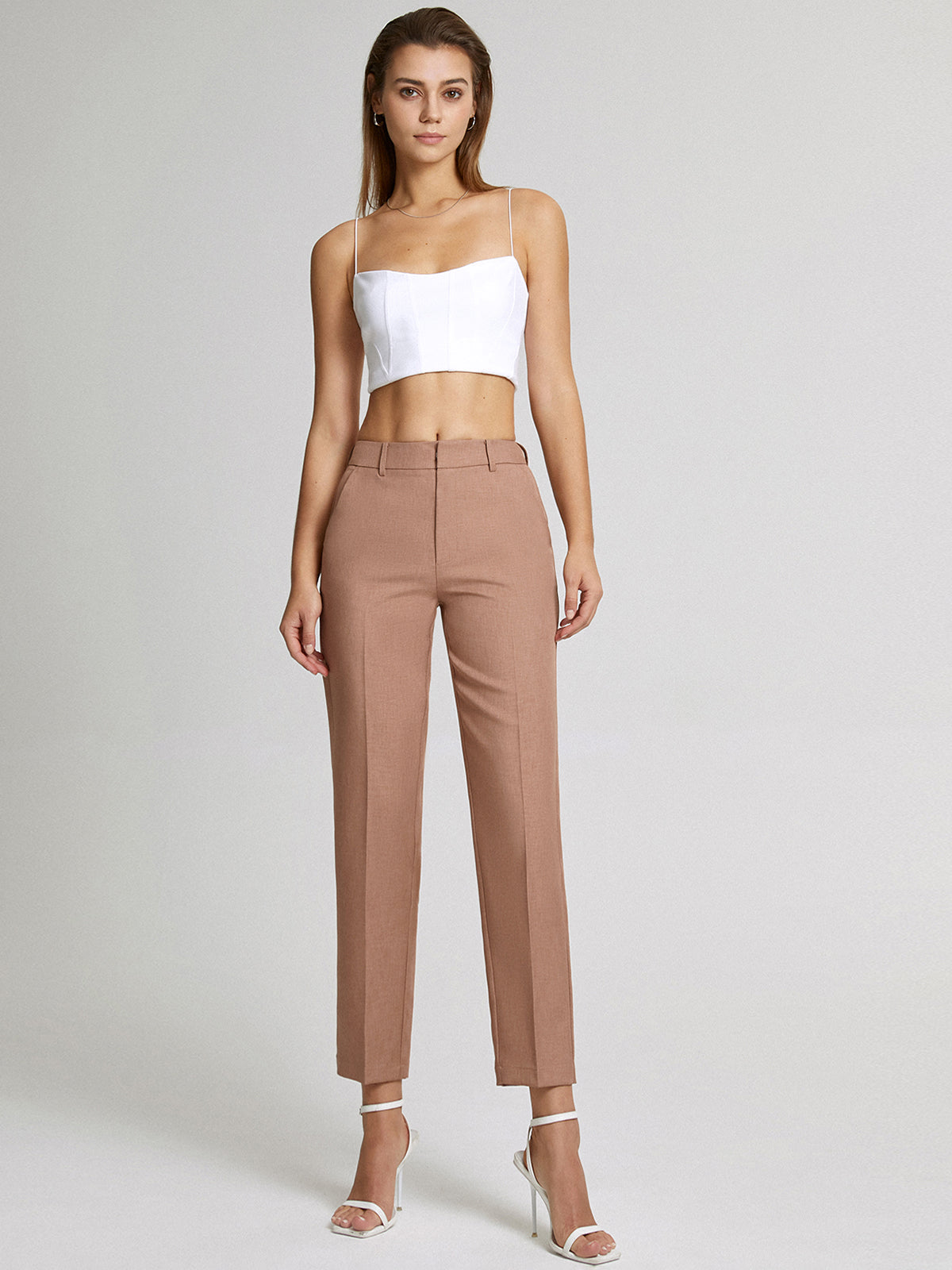 Damen Cropped Hose Regulär