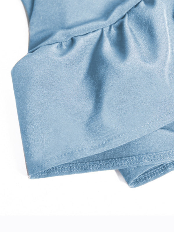 Damen Kleid Leicht Unregelmäßiger Schnitt Elegant