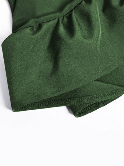 Damen Kleid Leicht Unregelmäßiger Schnitt Elegant