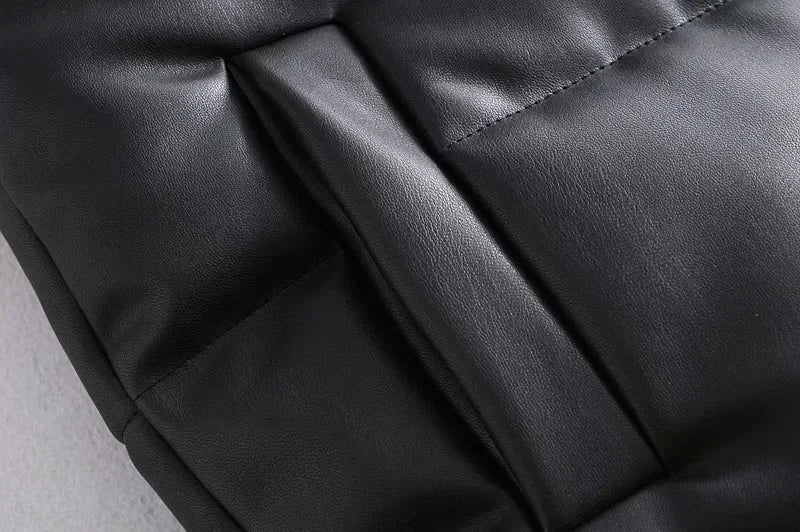 Damen Weste Kurz Stehkragen Elegante Mode aus Hochwertigem Stoff