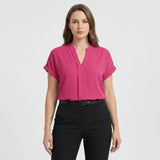 Damenbluse Damen | Locker tailliert & Pflegeleichter Look – Rosa