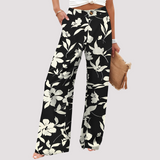 Damenhose | Weites Bein & High-Waist-Komfort – Schwarz