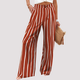 Damenhose | Weites Bein & High-Waist-Komfort – Rot