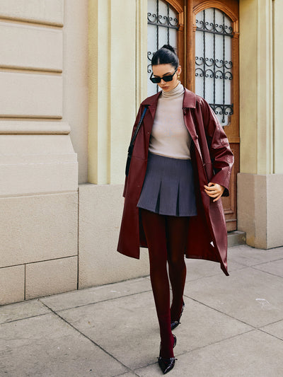 Lange Damenjacke mit Taschen und Knopf, Zeitloser Stil für jede Gelegenheit