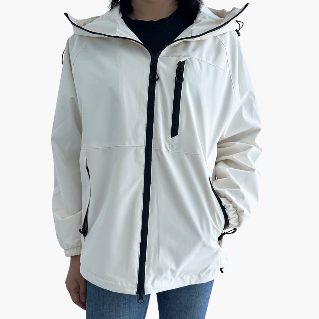 Damen jacke mit Kapuze und Reißverschlusstaschen