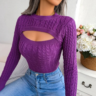 Eleganter Vintage-Strickpullover für Damen | Ideal für den Winter