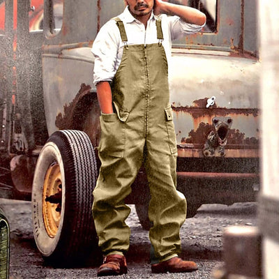 Vintage Arbeitsoverall Für Herren | Fronttasche