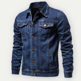 Denim Jacke Herren | Trucker-Schnitt & markanter Casual-Style – Dunkelblau