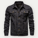 Denim Jacke Herren | Trucker-Schnitt & markanter Casual-Style – Schwarz