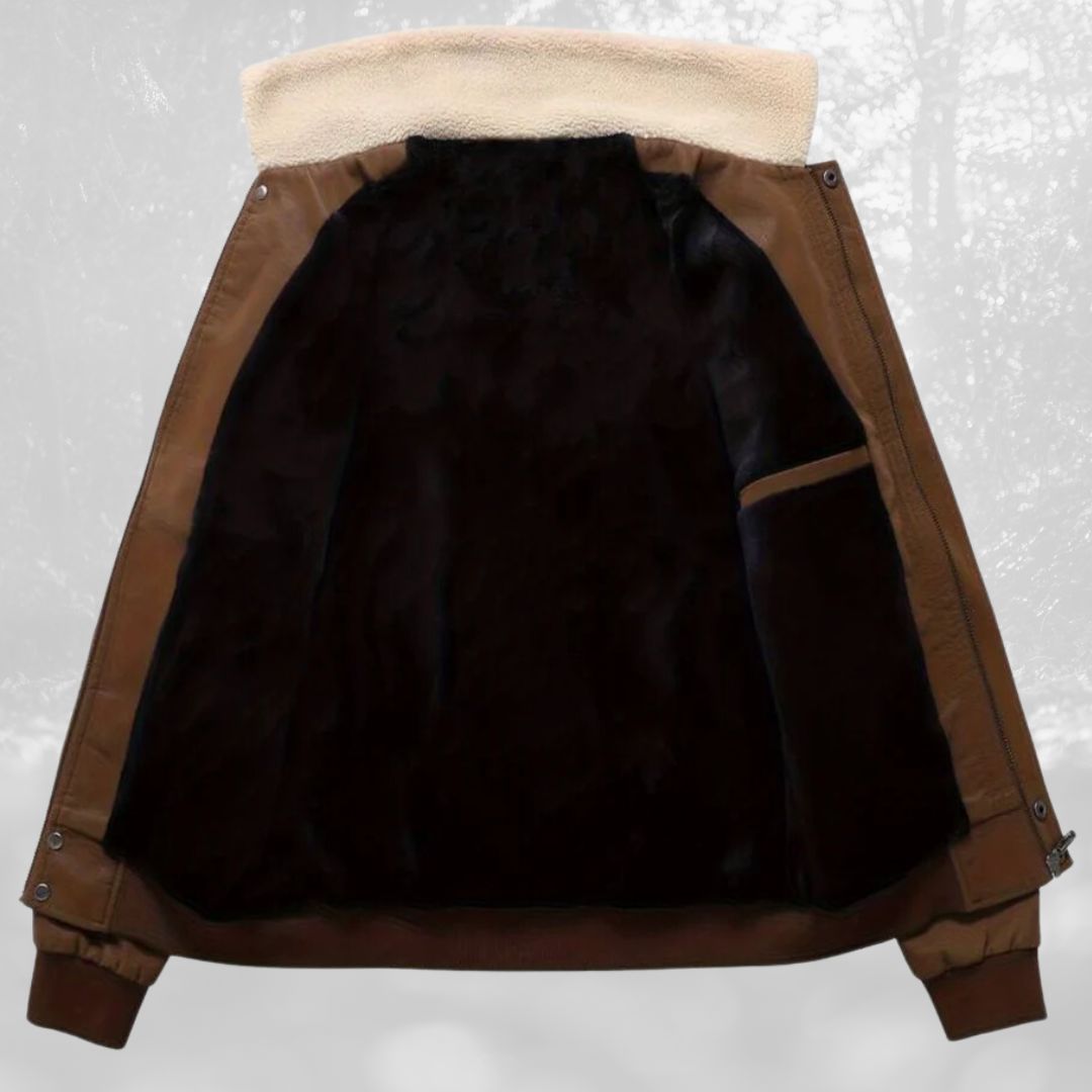 Sherpa-Kragen Flugjacke für Männer