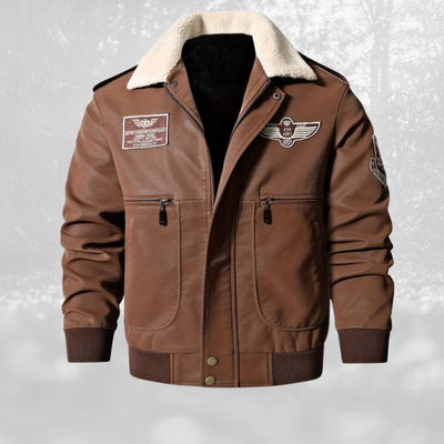 Sherpa-Kragen Flugjacke für Männer
