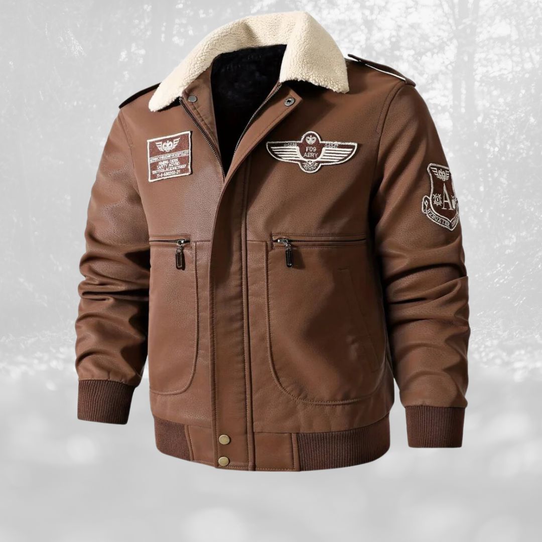 Sherpa-Kragen Flugjacke für Männer