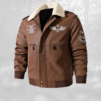 Sherpa-Kragen Flugjacke für Männer