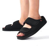 Diabetikerschuhe Damen | Weit & Atmungsaktiv – Schwarz