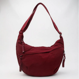 Annelia - Elegante Schultertasche – Burgunder