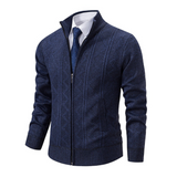 Niklas | Klassischer Und Vielseitiger Strickjacke Für Herren – Marineblau