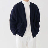 Leon | Stilvoller Und Gemütlicher Herren Strickjacke – Dunkelblau