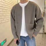 Leon | Stilvoller Und Gemütlicher Herren Strickjacke – Khaki