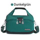 Oella | Diebstahlsichere Handtasche mit 10 Fächern – Dunkelgrun