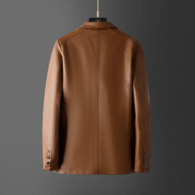 Elegante Herren Lederjacke aus italienischem Leder