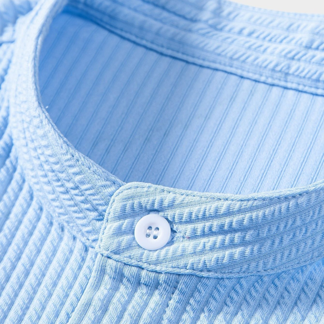 Elegantes Herren Stehkragenhemd