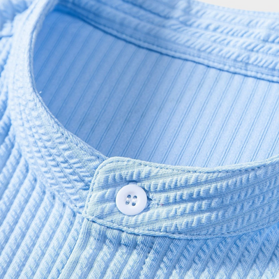 Elegantes Herren Stehkragenhemd