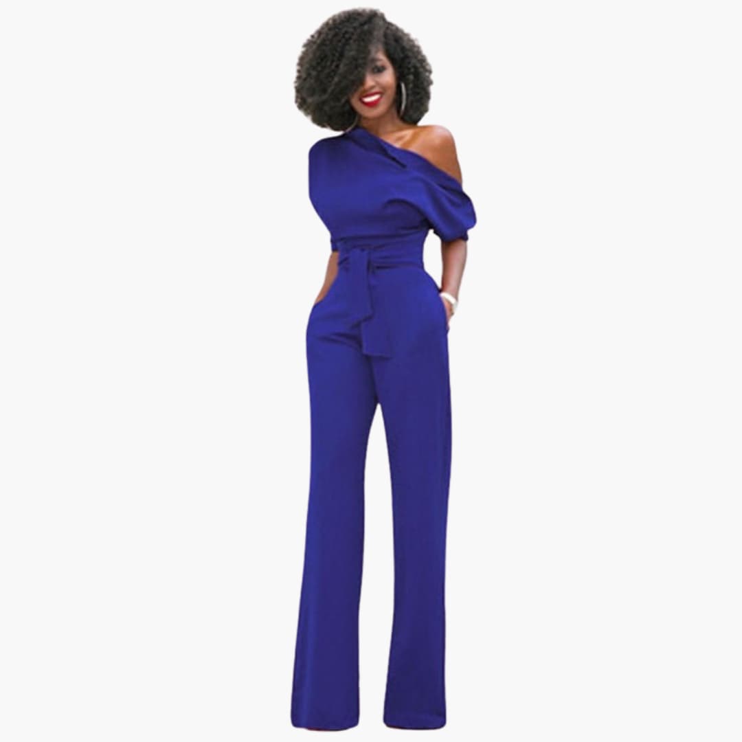 Eleganter One-Shoulder Damen Overall