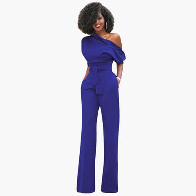 Eleganter One-Shoulder Damen Overall