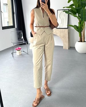 Elegantes Damen Zweiteiler Set - Modernes Design mit Komfort