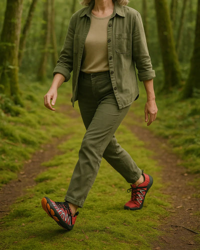 Rote Damen Barfußschuhe