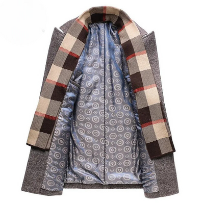 Herren Wollmantel Klassisch - Elegante Wintermode mit Innenfutter