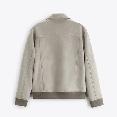 Herren Vintage Wildleder Jacke in Retro-Stil