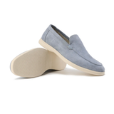 Loafers Herren | Minimalistischer Wildleder-Slipper im Luxury-Stil – Hellblau