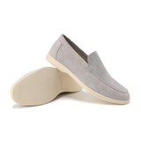 Loafers Herren | Minimalistischer Wildleder-Slipper im Luxury-Stil – Grau