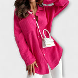 Tabea | Elegante Damenbluse mit sanftem Fall – Pink