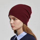Slouchy Beanie mit weichem Komfort in Einheitsgröße – Weinrot