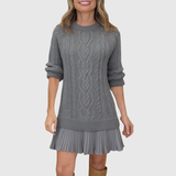 Christine | Elegant Und Stilvoller Strickpullover Für Damen – Grau