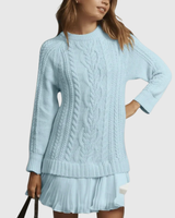 Christine | Elegant Und Stilvoller Strickpullover Für Damen – Hellblau
