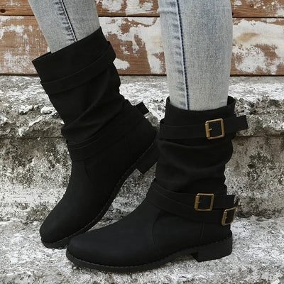 Elegante Stiefel mit Modernem Schnallendesign