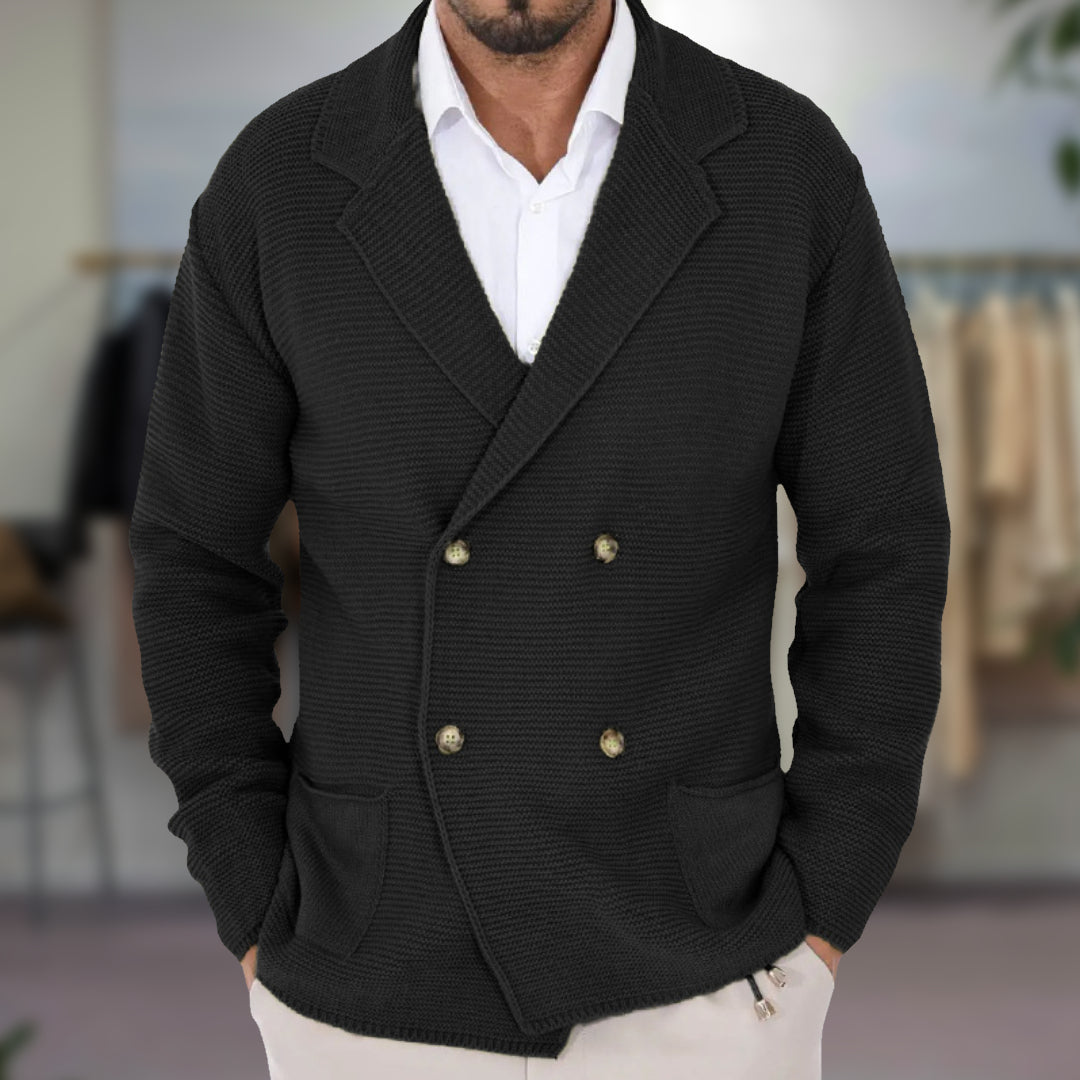 Elegante Strickjacke mit Blazer-Optik für besondere Anlässe