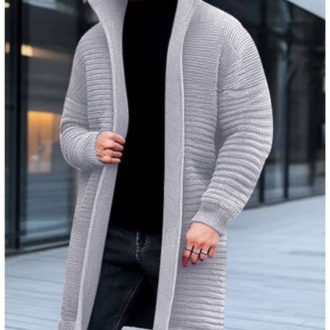 Elegante Strickjacke mit Stehkragen für Winter