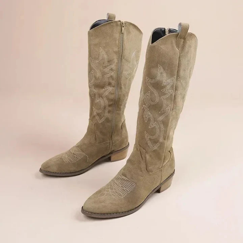 Elegante hohe Cowboystiefel mit Western-Flair