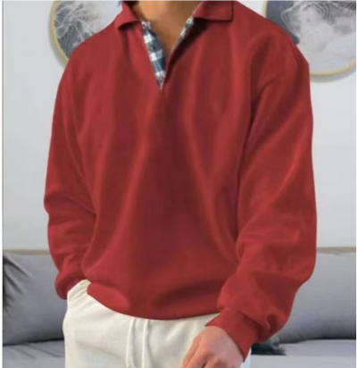 Eleganter Freizeitpullover mit stilvollem Kragen