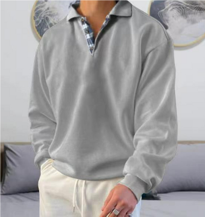 Eleganter Freizeitpullover mit stilvollem Kragen