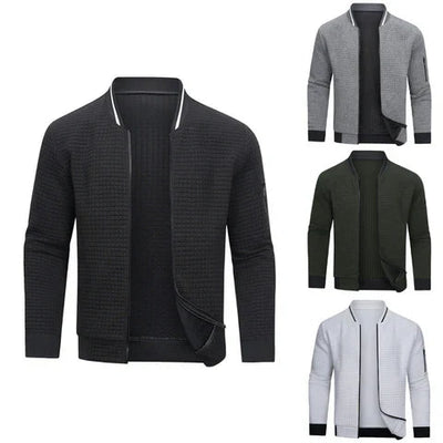 Eleganter Herrenpullover mit modernem Reißverschluss