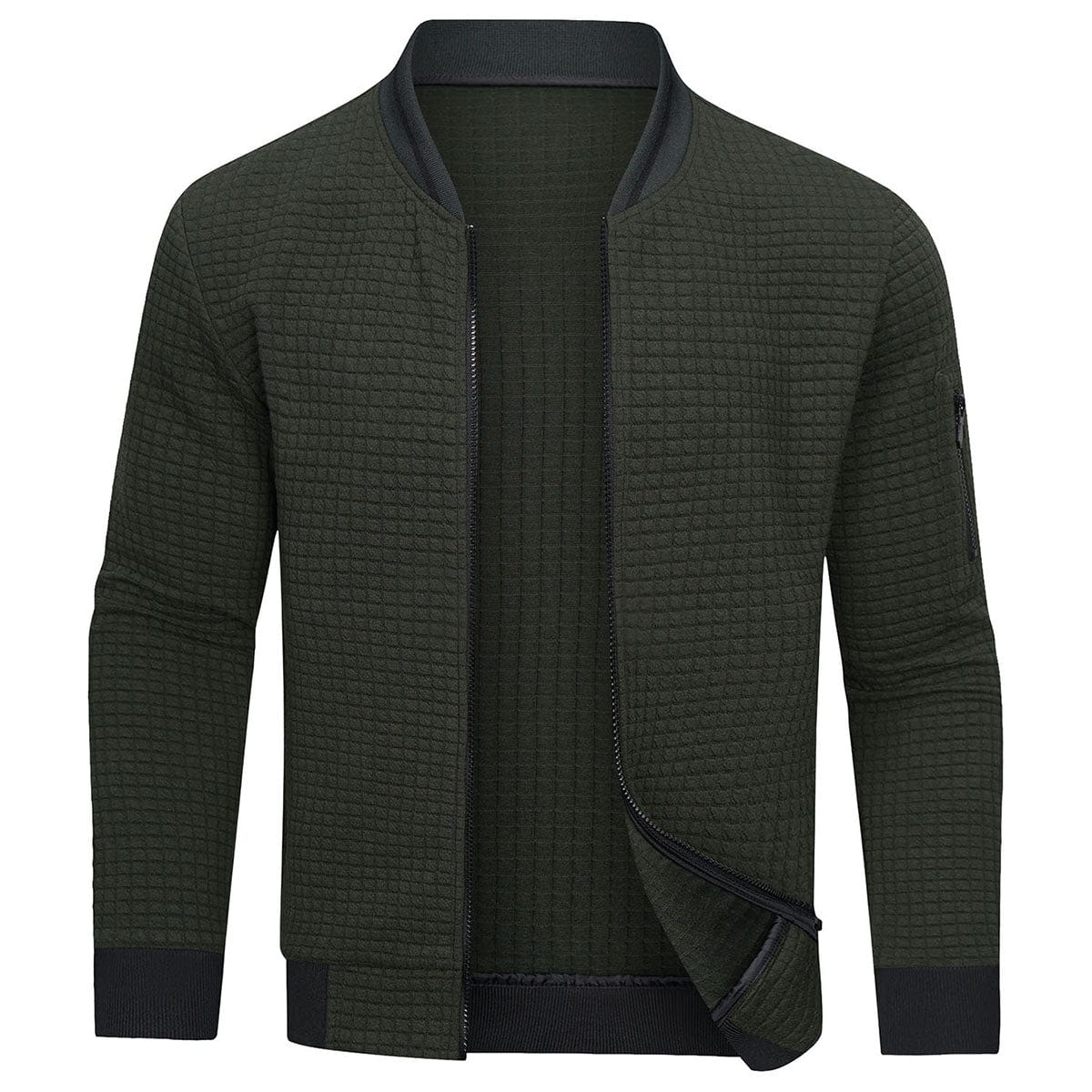 Eleganter Herrenpullover mit modernem Reißverschluss