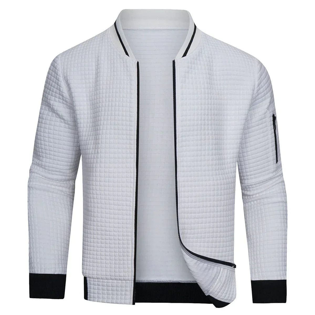 Eleganter Herrenpullover mit modernem Reißverschluss
