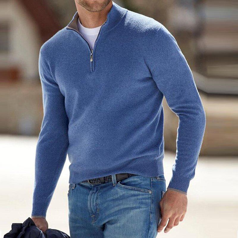 Eleganter Pullover mit Halbreißverschluss für Stilbewusste