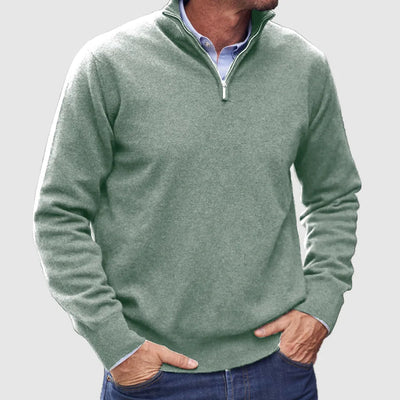 Eleganter Strickpullover mit Raffiniertem Stehkragen