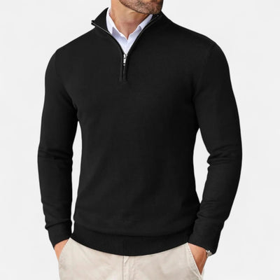 Eleganter Strickpullover mit Reißverschluss für Stilbewusste